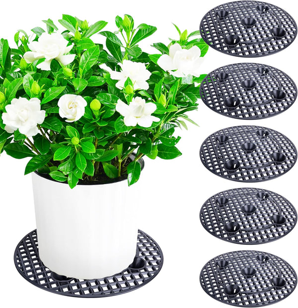 LFUTARI 6Pack Large 15" Plant Level Pot Elevator, Heavy Duty Plant Stands, Plant