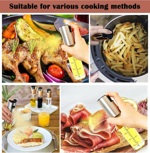 100ml Olive Oil Spritzer, Oil Sprayer for Cooking, Salad, BBQ, Kitchen Baking, Roasting