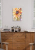 Maxpeuvon Sunflower Wall Art, Yellow Flower Painting Prints for Bathroom, Living Room, Bedroom, Ready to Hang 12x16