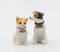 Fine Porcelain Dog and Cat Salt and Pepper Shakers Set, 3-3/8" H - 20781