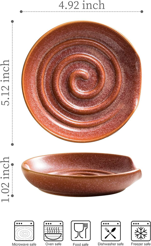 Ceramic Spoon Holder, Large Spoon Rest for Stove Top, Spatula, Coffee Spoon, Farmhouse Cooking and Coffee Spoon Rest