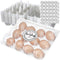 Zhanmai 120 Pcs Easter Plastic Egg Cartons Bulk 12 Count Clear Reusable Large