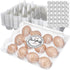Zhanmai 120 Pcs Easter Plastic Egg Cartons Bulk 12 Count Clear Reusable Large