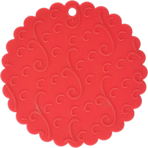 Norpro Grip Silicone Jar Opener and Potholder - Red Non-Slip Grip (2-Pack)