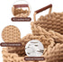 Sea Team 3-Pack Rectangle Woven Cotton Rope Storage Baskets - Shelf Basket, Closet Organizers, 3-in-1, Khaki