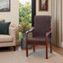 Deisy Dee Stretch Chair Slipcovers for Mid Century Accent Chairs (Dark Brown)