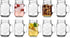 Glaver's Set of 10 Ice Cold 16 Oz. Mason Drinking Glasses With