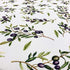 CAIT CHAPMAN HOME COLLECTION Olive Leaves and Branches Printed Tablecloth (70" Round, Easy-Care Fabric)
