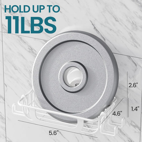 TAILI Soap Bar Holder Dish with Hooks, Shower Soap Tray Saver Suction Cup with Razor Holder for Wall, Rustproof