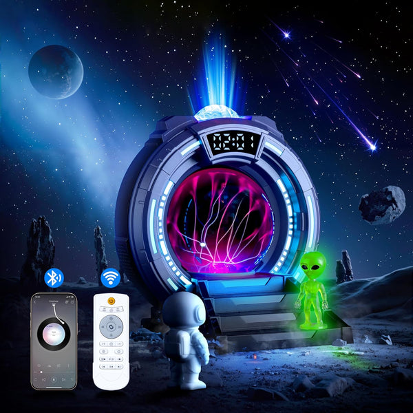 Back-to-School Season Boy Gift,Night Light Aurora Projector for Kids LED Plasma Ball