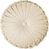 1 Pack (14.5 Inch, ROSE&RISY Round Pleated Velvet Throw Pillow, Decorative Accent Pumpkin Pillow Cushion for Couch Sofa