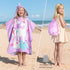 30"x30" Joiedomi Kids Beach Towels with Hood for Girls Purple Unicorn Hooded Toddler Bath Towel Quick Dry Soft