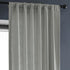 HPD Half Price Drapes Premium Heavy Faux Linen Curtains, 1 Panel, 50W x 108L Light Filtering Ash Grey Window Curtains