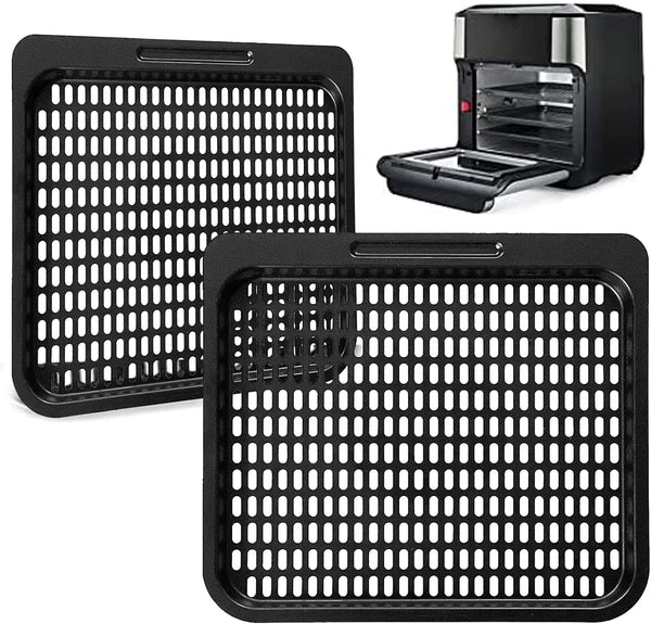 Air Fryer Cooking Tray for Instant Vortex Plus10 Qt, 2 PCS Nonstick Replacement Rack Parts for PowerXL
