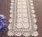 Damanni Rectangular Cotton Handmade Crochet Lace Table Runner - 16 Inch by 55 Inch Doilies Décor, Beige
