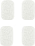 4 Pack 2.9" 4.5" Snowkingdom White Soap Saver Holder for Bar Soap Shower Bathroom Dish Self Draining Lift Pad Porous
