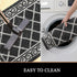 HEBE Kitchen Rug Sets 2 Piece with Non Slip Mats, Washable Kitchen Carpet Runner for Hallway and Laundry