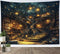 HVEST Fantasy Library Bookshelf Tapestry for Classroom Fairytale Tree Magic Bookshelf Wall