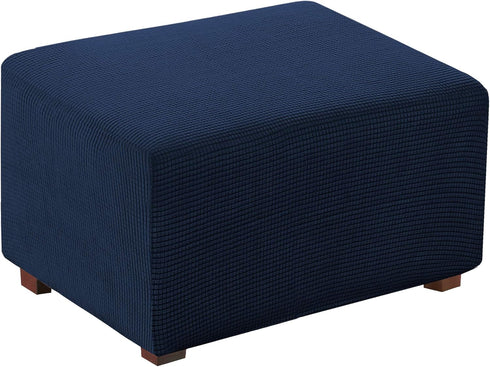 Flamingo P Spandex Elastic Rectangle Footstool Sofa Cover Stretch Storage Ottoman Slipcover