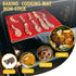 Silicone Pyramid Pan, 16 x 11 inches Large Red Baking Mat, Cooking Pan Oven Tray, 2 Pack