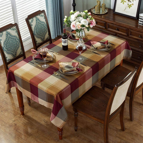 SASTYBALE Checkered Style Cloth Napkins – 20 x 20 Inch, 4 Pieces, Washable for Restaurant, Family Dinners, Weddings