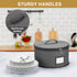 2 Pack 10" Quilted Salad Plate Cases - Stackable China Storage Container with Padded Interior for Dinnerware Dishes