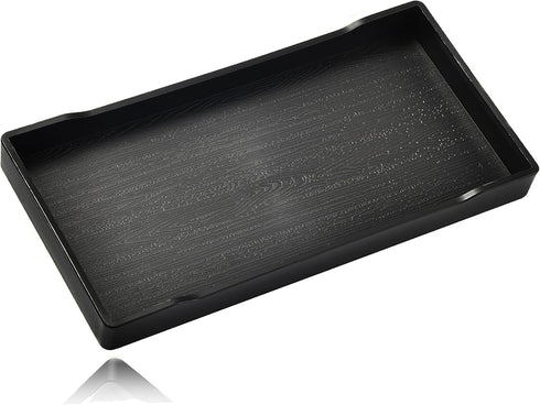 Small Black Mini Tray (8 inch x 4 inch) - Kitchen Counter, Bathroom Vanity Items, Coffee Accessory, Serving Use