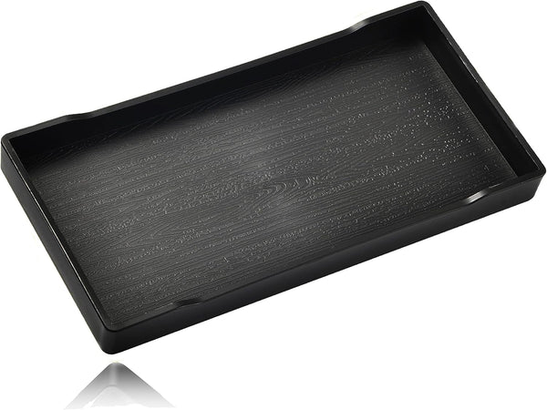 Small Black Mini Tray (8 inch x 4 inch) - Kitchen Counter, Bathroom Vanity Items, Coffee Accessory, Serving Use
