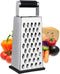 Box Grater for Cheese, Stainless Steel Vegetable Slicer Food Shredder, 4-Sided Kitchen Gadgets