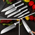 KOFERY 5 Piece Professional Kitchen Knife Set, Ergonomic Handle with High Carbon Stainless Steel Blades, Gift Box