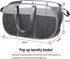 pop-up laundry basket,with Durable Handles collapsible Mesh laundry Hamper,Easy to Open and Fold,Premium Cationic Fabric… (Cationic Gray)……