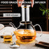 PARACITY 34 OZ Glass Teapot, Borosilicate Clear Tea Kettle with Removable Stainless Steel Infuser for Camping, Travel