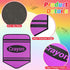 AKAIXI 6pcs 14X17 Inch Crayon Carpet Seats for Classroom Colorful Floor Mat Small Crayon Classroom Rug Non Slip Floor