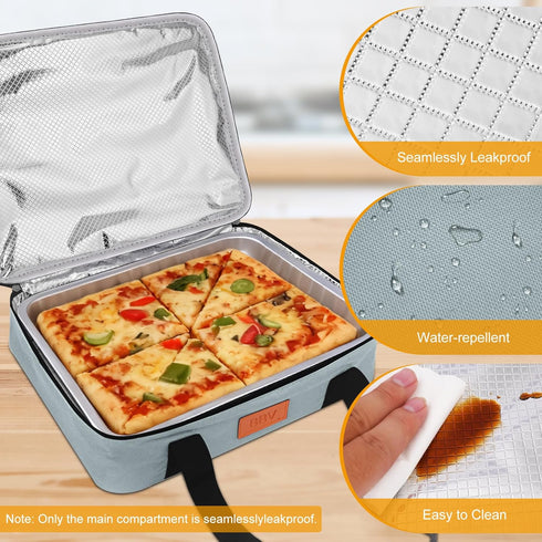 BBV 9"x13" Insulated Casserole Carrier for Hot or Cold Food, Food Warmer Bag Fits Baking Dish, Durable Nylon Leak Proof