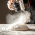 Omesata 3 Flour Sifter Cup for Baking, Crank Sifter with Professional Fine Mesh Baking Sifter Flour, One Hand Press
