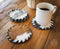 Sunshine Cowhides Natural Cowhide Coaster - 4.5" Round Assorted Tones Genuine Leather