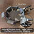 Pot & Pan Protectors, 3-Piece Silicone Cookware Protector Pad, Unique Opening Design for Stacking