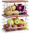 ALOCEO 2 Pack Stackable Storage Bins with Lids, Stainless Steel Extra Large