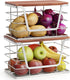 ALOCEO 2 Pack Stackable Storage Bins with Lids, Stainless Steel Extra Large
