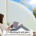 DUOFIRE Natural Frosted Glass Film 23.6in. x 78.7in. S001 - Privacy Window Film, No Glue, Anti-UV