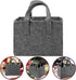 6 Bottle Wine Carrier Tote, Reusable Grocery Bags for Travel, Camping, Picnic, Grey