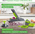PrepNaturals 12 in 1 Vegetable Chopper with Container, Veggie Chopper, Vegetable Cutter, Food Chopper & Onion Chopper - Onion Chopper Dicers, Choppers, Mandoline Slicer for Kitchen (Green) by PrepNaturals