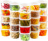 AOZITA 24 Sets 16 oz Plastic Deli Food Containers with Lids, Airtight Food Storage Containers,