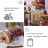 Taefaba 3PCS Spoon,17 OZ Spice Jars Overnight Oats Containers with Airtight Lid and Wooden Glass Food Storage