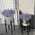TURNMEON 12 Bundles Artificial Lavender Flowers, UV Resistant Faux Plastic Shrubs for Wedding Bouquet and Home Decor