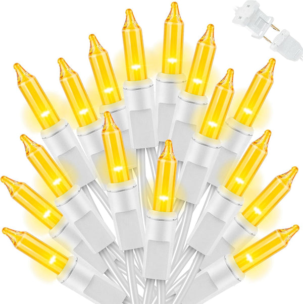 LAMPHOME Christmas String Light,100 Count Incandescent Mini String Light in 19.6ft,Indoor/Outdoor 120V