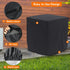 STARTWO Air Conditioner Cover for Outside Units, Durable Waterproof Square AC Cover with Windproof Buckles, Black