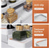 Expandable Spice Rack Organizer - 3 Tier Adjustable Cabinet Spice Organizer for Easy Visibility, White
