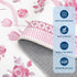 2x6 GarveeHome Runners for Hallways Non Slip, Kitchen Runner Rug Pink and White Bow Rugs for Bedroom Girls, Low Pile