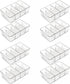 Yieach 8 Pack Stackable Snack Organizer for Pantry Shelf,Clear Pantry Organizers and Storage Bins